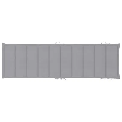 Șezlonguri din Lemn de Acacia - Set 2 Bucăți cu Perne