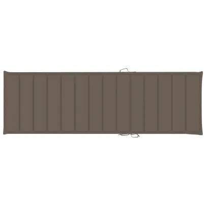 Șezlong cu Pernă Gri - Lemn de Pin Tăiat pentru Grădină