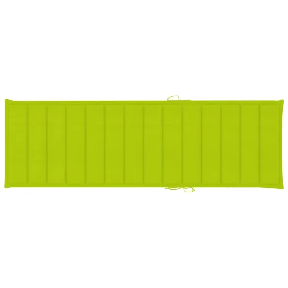 Șezlong Grădină cu Pernă Verde - Lemn Pin | Livrare Gratuită