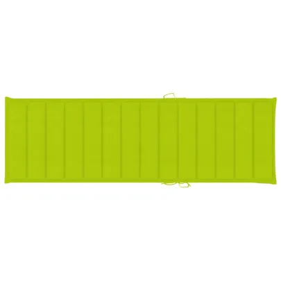 Șezlong Grădină cu Pernă Verde - Lemn Pin | Livrare Gratuită