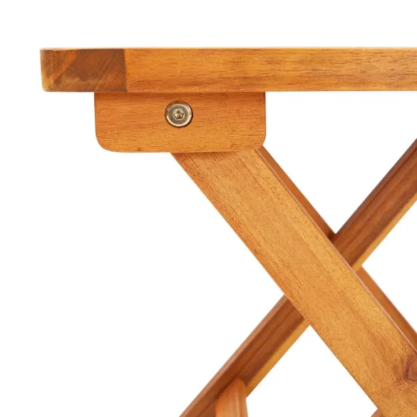 Șezlonguri Exterior cu Masă - Set 2 buc - Lemn Acacia