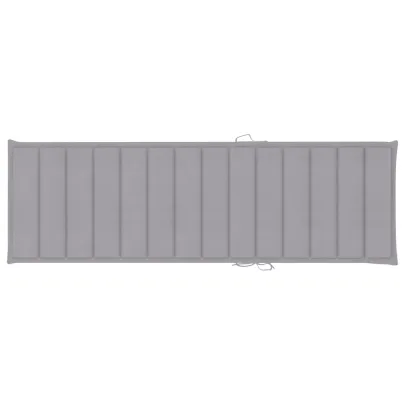 Șezlong Dublu cu Perne Gri - Lemn de Pin Tărtat