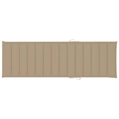 Șezlong Dublu cu Perne Bej - Lemn de Pin Tăiat