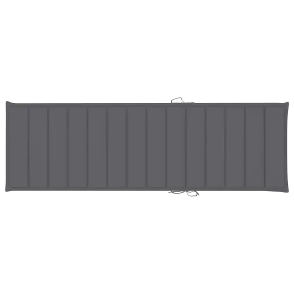 Șezlong cu Pernă Antracit - Lemn de Pin pentru Grădină