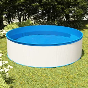 Piscină cu Valuri și Skimmer - 350x90 cm - Alb - Livrare Gratuită