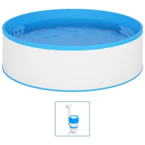 Piscină cu Valuri și Skimmer - 350x90 cm - Alb - Livrare Gratuită 2