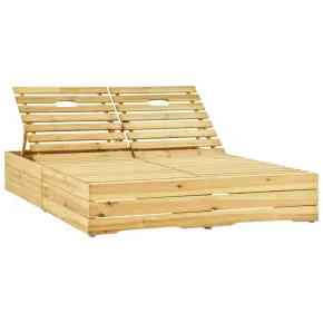 Șezlong Dublu din Lemn cu Perne - Comfort în Grădină 2