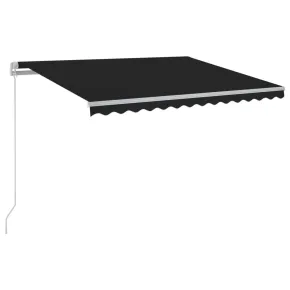 Copertină retractabilă manual cu LED - 300x250 cm Antracit 2