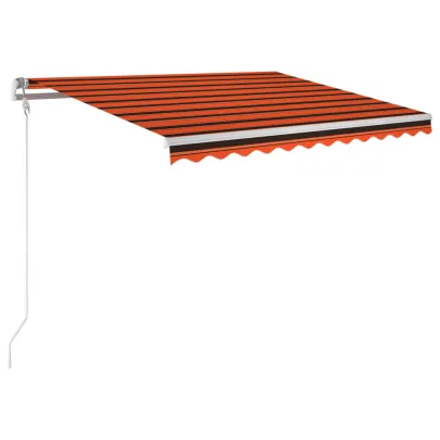 Copertină Automată Retractabilă 300x250 cm - Portocaliu/Maro
