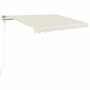 Copertină Retractabilă Manuală 350x250 cm - Crem 2