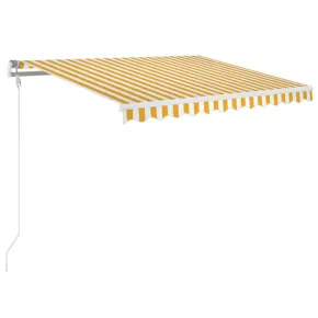 Copertină Automată Retractabilă Galben-Alb 350x250 cm 2