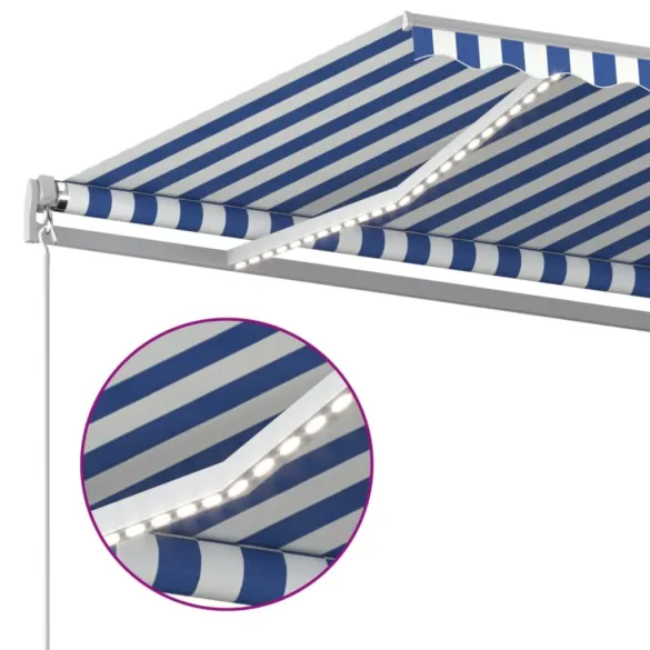 Copertină Retractabilă Manuală cu LED 400x300 cm