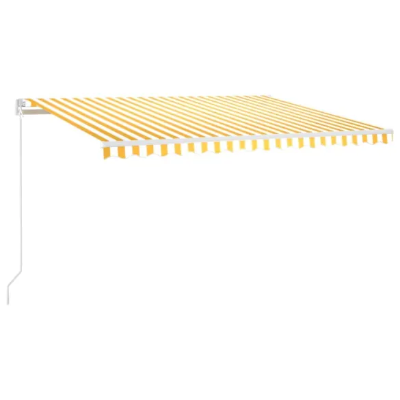 Copertină retractabilă manual cu LED - 400x300 cm | Livrare gratuită