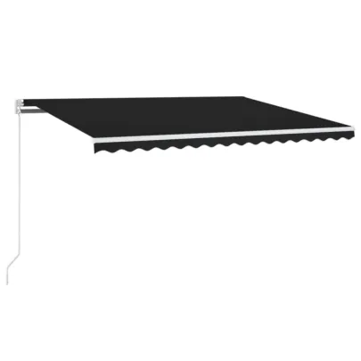 Copertină Retractabilă Manuală cu LED - Antracit 400x300 cm