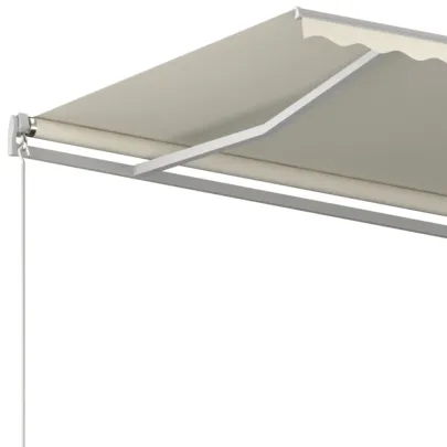 Copertină Retractabilă Manual Crem 450x300 cm | Livrare Gratuită