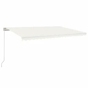 Copertină Retractabilă Manual Crem 500x300 cm | Livrare Gratuită 2