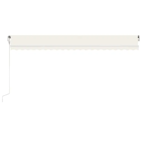 Copertină automată retractabilă crem 500x300 cm - Livrare gratuită