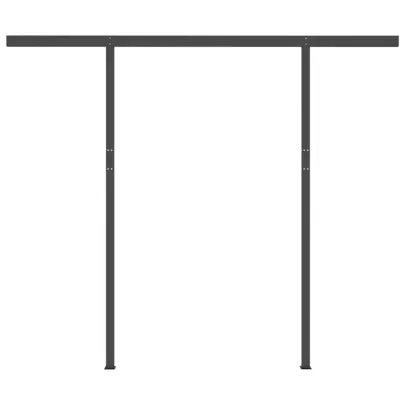 Copertină retractabilă manual cu LED - 3,5x2,5 m | Livrare gratuită