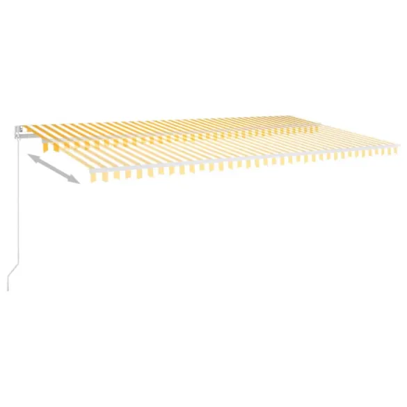 Copertină Retractabilă Manuală cu LED - 600x300 cm