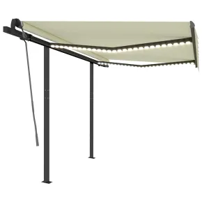 Copertină retractabilă manual cu LED - 3,5x2,5 m - Livrare gratuită 2