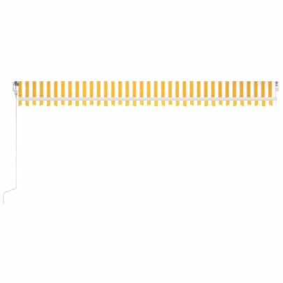 Copertină Automată cu Senzor Vânt și LED - 6x3m | Livrare Gratuită