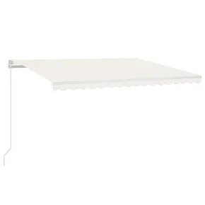 Copertină Retractabilă Manuală Crem 400x350 cm - Livrare Gratuită 2