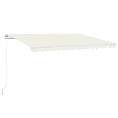 Copertină retractabilă manual cu LED - 400x350 cm