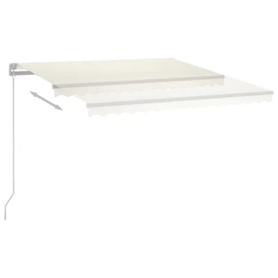 Copertină retractabilă manual cu LED - 400x350 cm