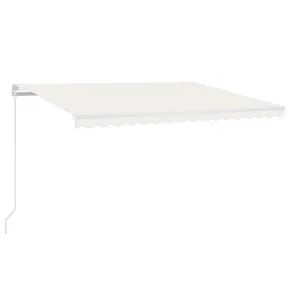 Copertină retractabilă manual - crem - 450x350 cm 2