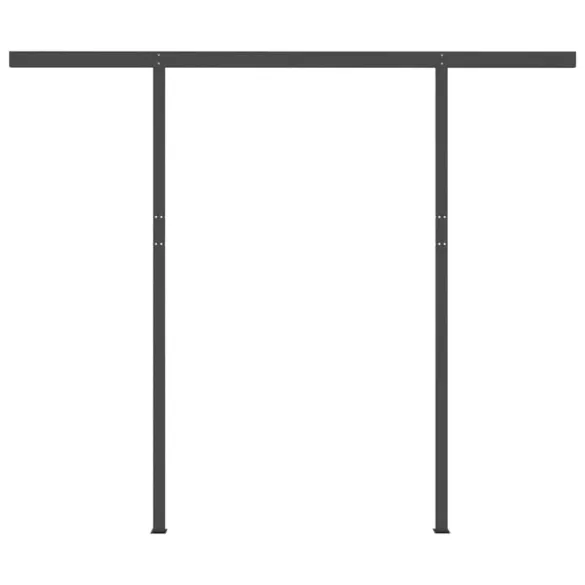 Copertină retractabilă manual cu LED - 3x2,5 m - Livrare gratuită