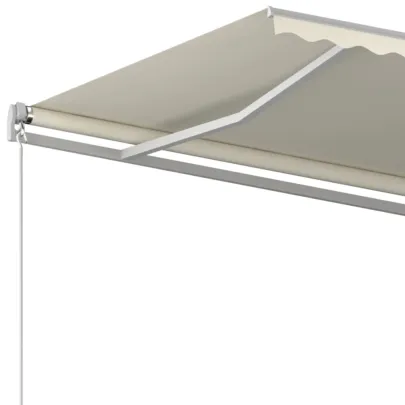 Copertină retractabilă manual - crem - 450x350 cm