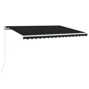 Copertină Retractabilă Manual Antracit 450x350 cm - Livrare Gratuită 2