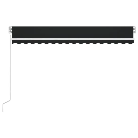 Copertină Retractabilă Manual Antracit 450x350 cm - Livrare Gratuită