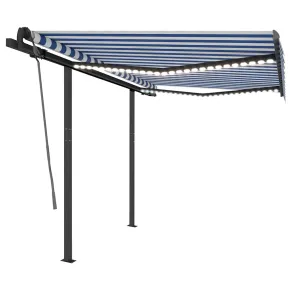 Copertină retractabilă manual cu LED pentru terasă - 3x2,5 m 2