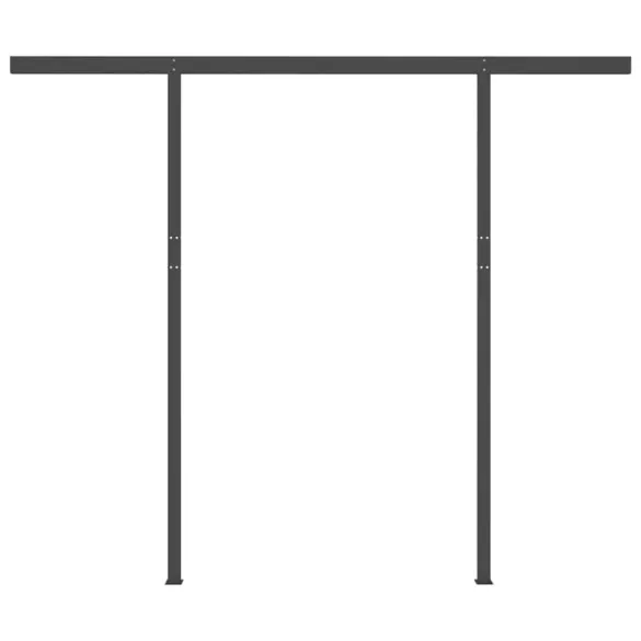 Copertină retractabilă manual cu LED pentru terasă - 3x2,5 m