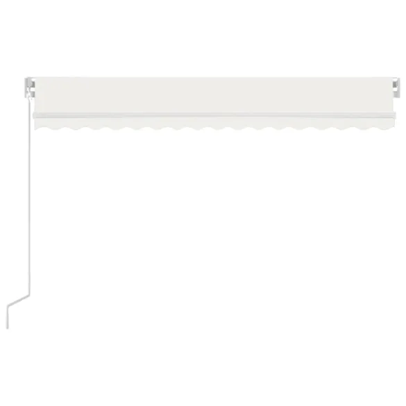 Copertină retractabilă manual cu LED - 450x350 cm - Crem