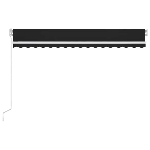 Copertină retractabilă manual cu LED pentru grădină