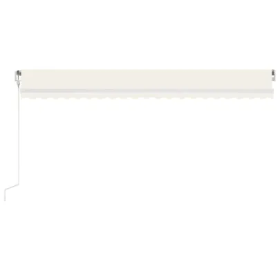 Copertină Automată cu Senzor Vânt și LED - 500x350 cm