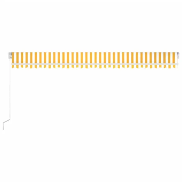 Copertină retractabilă manual cu LED 6x3.5m - Livrare gratuită