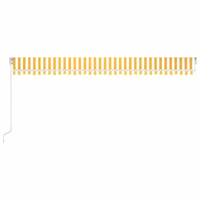 Copertină retractabilă manual cu LED 6x3.5m - Livrare gratuită