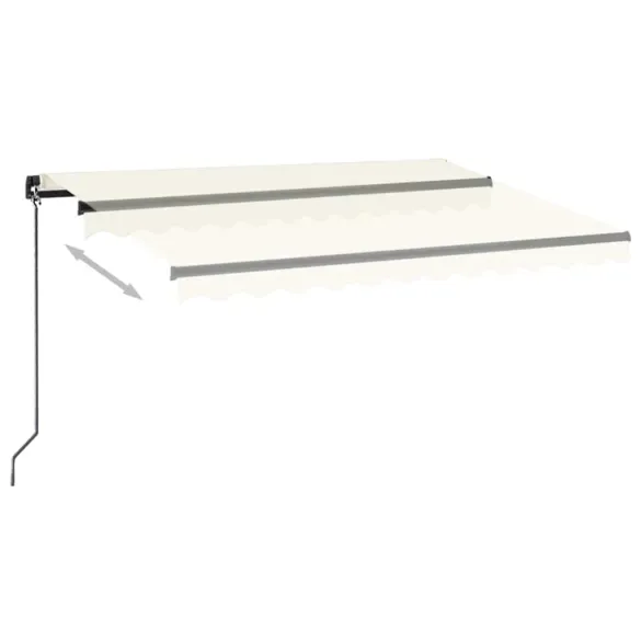 Copertină retractabilă manual cu LED - 350x250 cm - Livrare gratuită