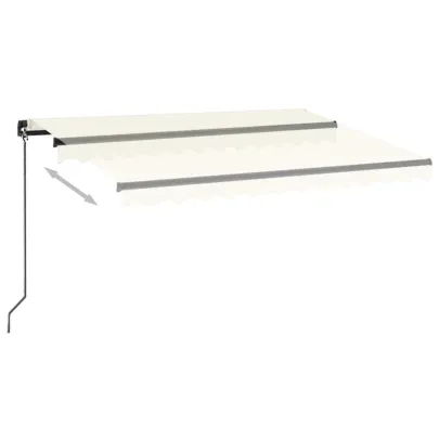 Copertină retractabilă manual cu LED - 350x250 cm - Livrare gratuită