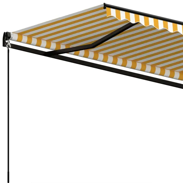 Copertină Automată Retractabilă 350x250 cm - Galben/Alb