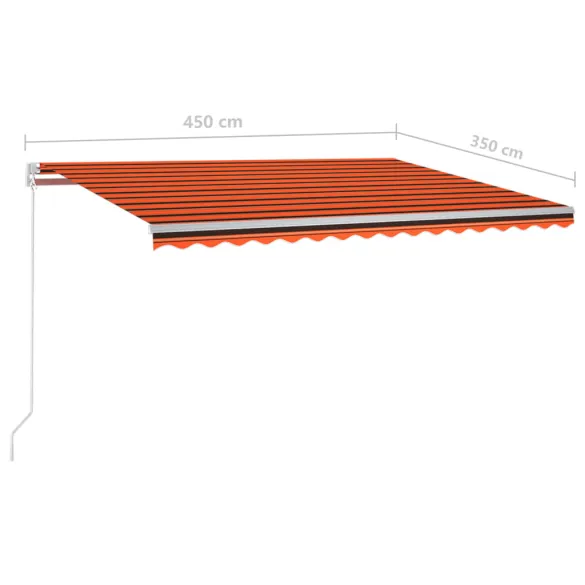 Copertină Retractabilă Automată 4,5x3,5 m - Livrare Gratuită