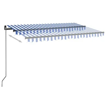 Copertină retractabilă manual LED 450x300cm - Livrare gratuită