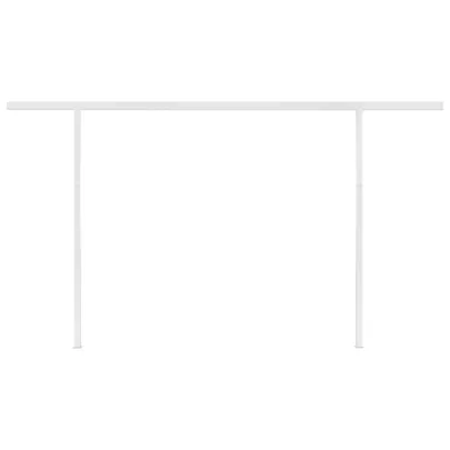 Copertină Retractabilă Manual 4.5x3.5m - Portocaliu/Maro