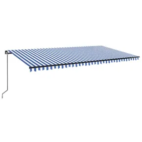 Copertină Retractabilă Manuală cu LED 600x300 cm | Livrare Gratuită 2