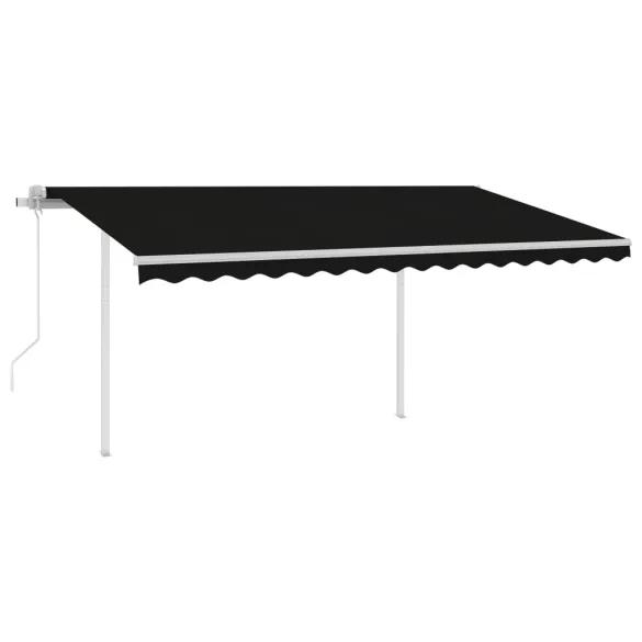 Copertină retractabilă automată cu stâlpi - 4x3,5 m