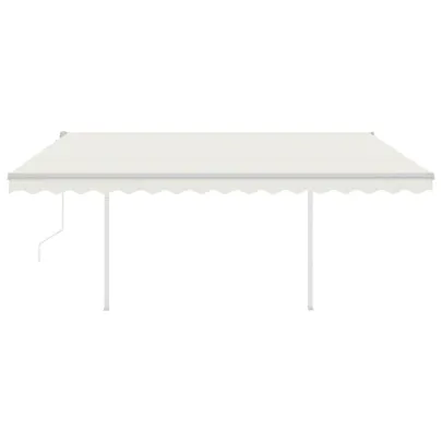 Copertină Automată Retractabilă cu Stâlpi - 4x3,5 m