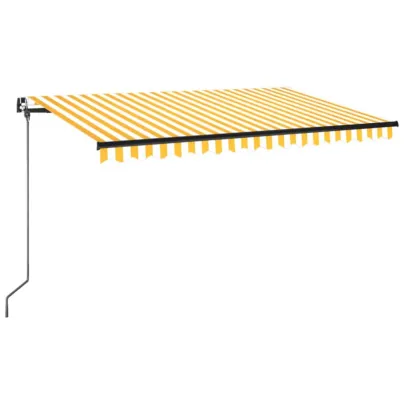 Copertină retractabilă manual cu LED - 450x350 cm